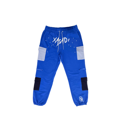 Blue Based Color Block Joggers - UNISEX