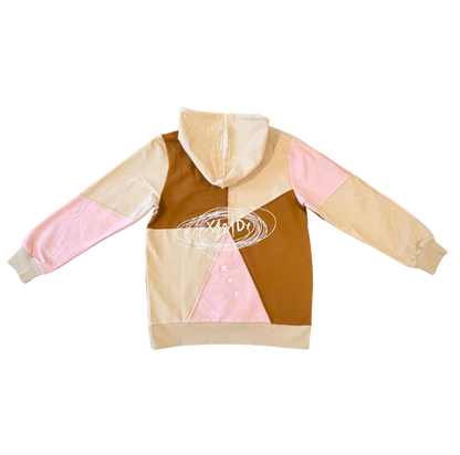 Pink Based Color Block Hoodie - UNISEX